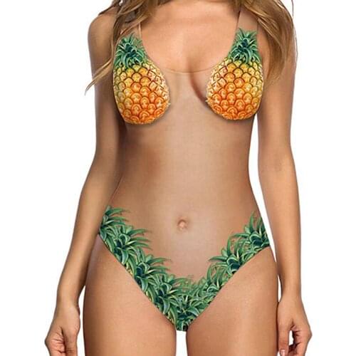 BAMBOOBOY Women Print Color Matching Bathing Suits Sexy Open Back Beach Swimwear One Piece Swimsuit LN076