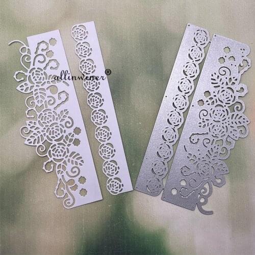 Rose edge Metal Cutting Dies Stencils Die Cut for DIY Scrapbooking Album Paper Card Embossing