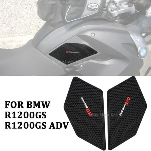 Motorcycle Non-slip Side Fuel Tank Stickers Waterproof Pad Rubber Sticker FOR BMW R 1200 GS R1200GS ADV 2004-2013 2006 2009 2012