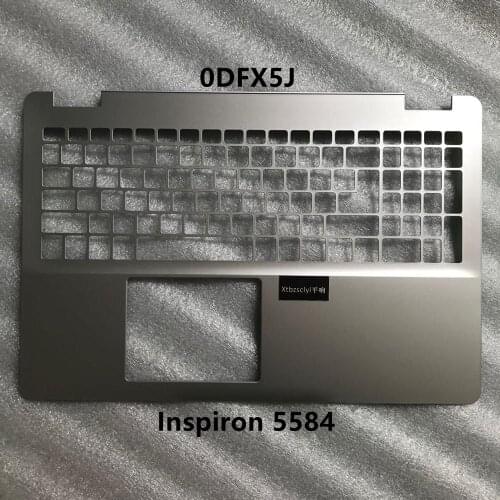 For dell inspiron 15 5584 upper top cover laptop c shell silver 0DFX5J DFX5J