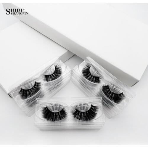 Wholesale 50 pairs eyelashes natural long 3d mink lashes false eyelashes makeup mink eyelashes eyelash extensions maquiagem
