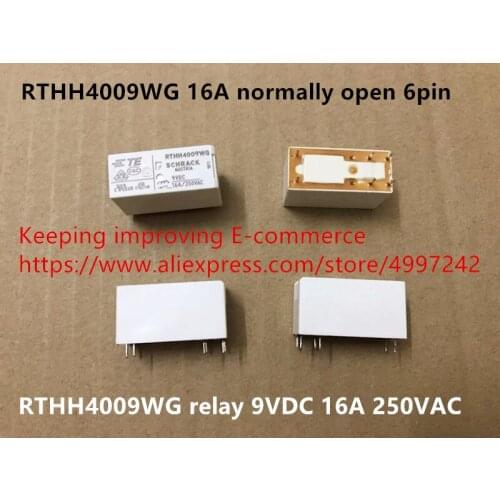 Original new 100% import RTHH4009WG 16A normally open 6pin relay 9VDC 16A 250VAC