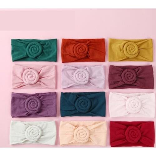Baby Girls Headband Elastic Turban Solid Color Hairband kids Girl Headbands Hair bands for Children Hairband Hair Accessories