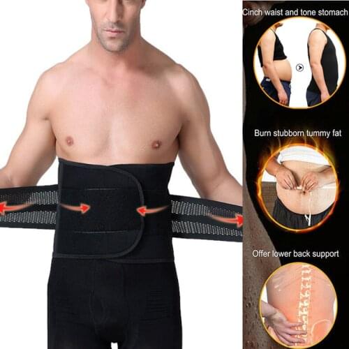 Mens Slimming Belt Shapers Waist Trainer Cincher Body Shapers Corset Men Shaper Slimming Belt