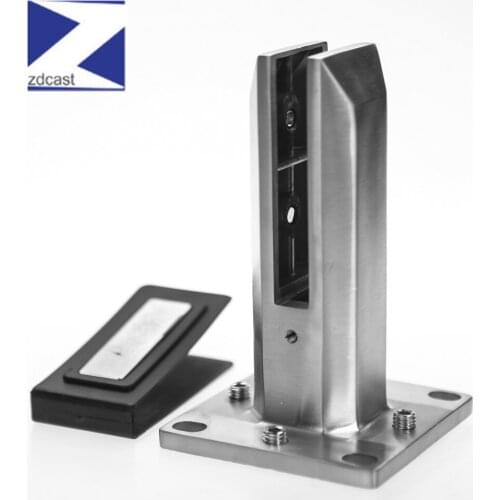 Adjustable Mount Frameless Windscreen Clamps Stainless Steel Glass Spigot