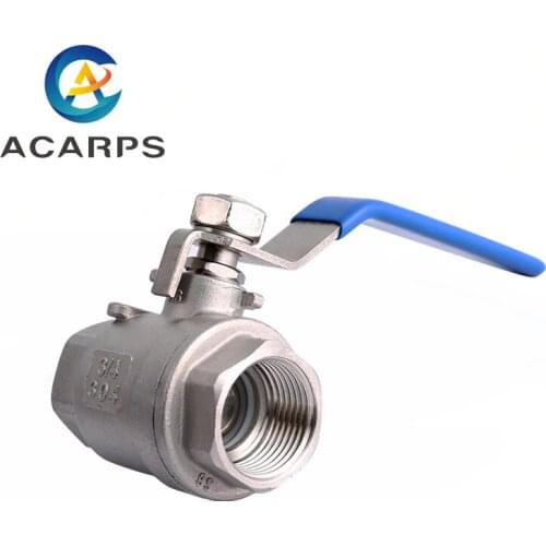 1/2" 3/4" 1" 2"Stainless Steel BSP Thread Ball Valve DN15 DN20 DN25 DN32 DN40 DN50