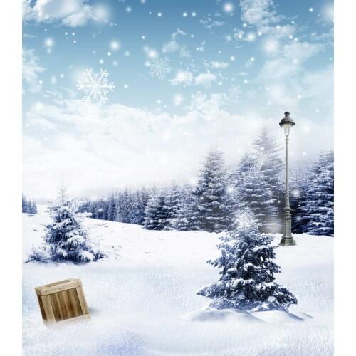 TR 5*7ft Snow Background Winter Photography Backdrops Snowflake Wedding Backgrounds for Photo Studio Winter Trees Backdrops
