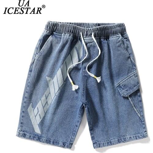 UAICESTAR Hip Hop Denim Shorts Men 2021 Summer Brand Fashion Streetwear Men Pants Cotton Harajuku Large Size M-8XL Mens Shorts