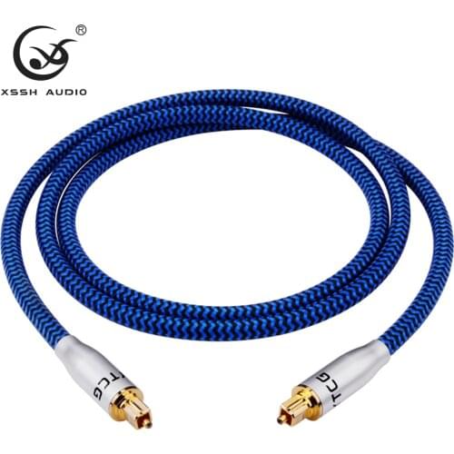 YIVO XSSH 5.1 Digital SPDIF Fiber Toslink Optical Audio pure copper Cable for Speaker Wire with gold plated Amplifier