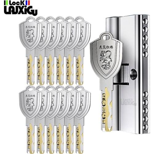 12 key anti-theft door round cylinder lock entry door round cylinder lock outdoor door lock key lock family lock door lock