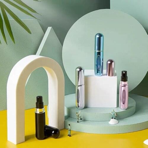 Refill 5ml Mini Perfume Spray Bottle aluminum spray atomizer portable travel cosmetic container perfume bottle