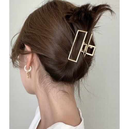 Frosted hair clip back head catch clip hair catch shark clip hair retro large female Korean ins ponytail clip