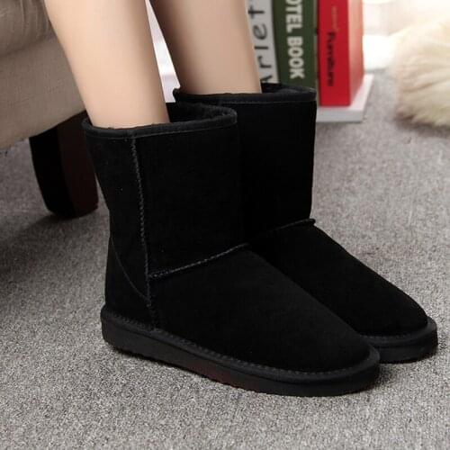 2021 New Winter Fashion Woman Snow Boots Warmly Thick Bottom Plush Casual Boots Shoes comfortable Simplicity