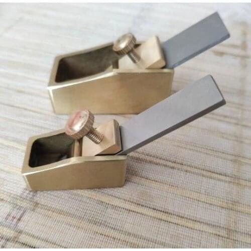 2 pcs Flat bottom Mini Brass planes violin/ guitar making tools