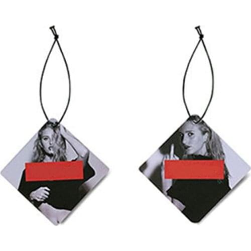 2021 New Colorful Styling Hanging Car Solid Perfume Papers Car Interior Decoration Air Freshener Mirror Auto Car Ornaments