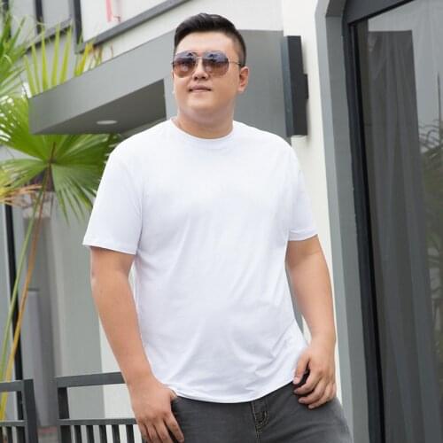 Asian Size 8XL 9XL Men T-Shirt Casual Mens Clothing Solid Oversized T Shirt Streetwear Male Short Sleeve Tshirts Summer Tops