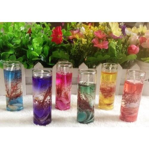 Aromatherapy Smokeless Candles Ocean Shells Jelly Essential Oil Wedding Candles Romantic Scented Candlesfast Shipping Dropshippi
