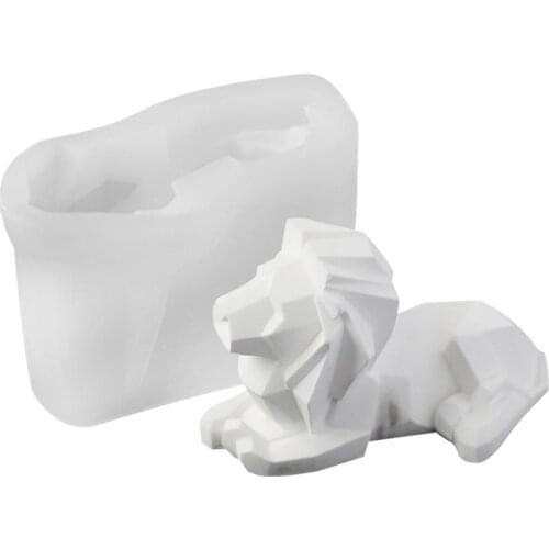 Geometric Lion Stencil Candle Mold Silicone Mold For Candle Making DIY Handmade Christmas Gifts Christmas Easter Home Decoration