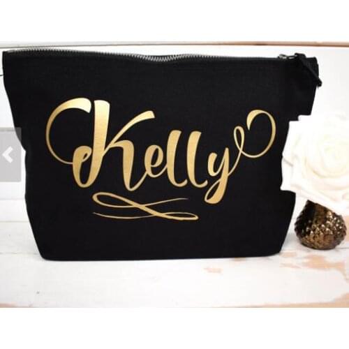 Personalised Bridesmaid wedding Gift Make Up Bags Unique Gift for Bridal Party Bags
