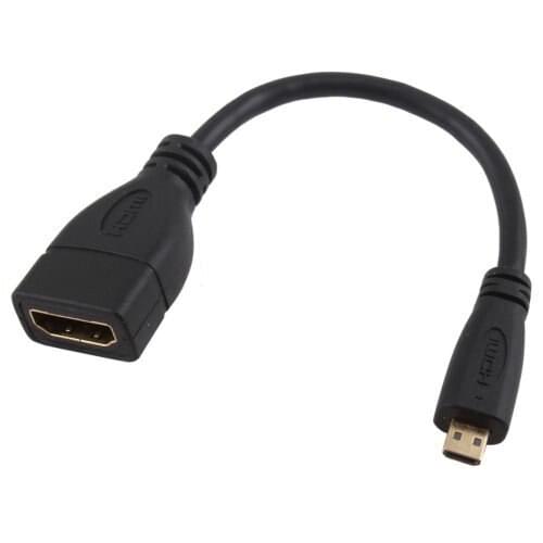 Micro HDMI Male D to HDMI Female A Jack Adapter Cable Convertor 1080P