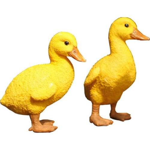 Creative Little Yellow Duck Floating Duck Sculpture Outdoor Garden Pond Rockery Animal Decoration Garden Decoration