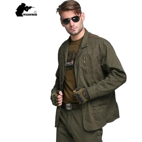 New Military Mens Jackets Designer Fashion Army Green Male Cotton Outwear Slim Fat Casual Jacket Coat Men Brand Clothing AF5079