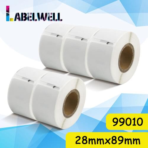 Labelwell 650pcs/130pcs Compatible for Dymo LW 99010 label for LabelWriter 450/450 Turbo/450 Twin Turbo/Wireless 5Rolls/1Roll