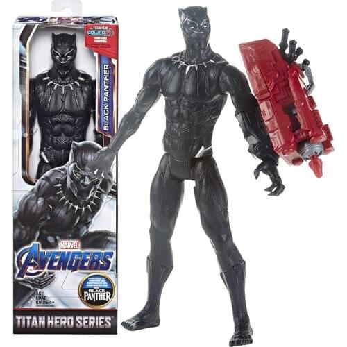 Avengers Marvel Endgame Titan Hero Series Black Panther 12" Action Figure Compatible With Power FX Launcher Toy For Children Kid