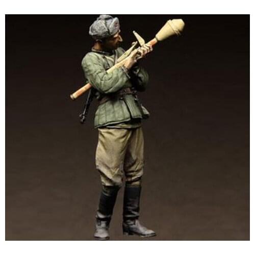 1/35 Soviet infantry Resin kit soldiers GK Military theme of WWII Scene combination Uncoated No colour