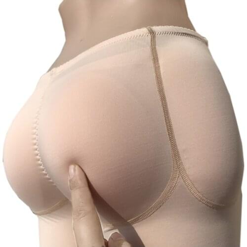 Hip Sponge Pads Enhancer Fake Buttocks Padded Panties Hip Push Up Crossdresser Panty With 4 Pockets Butt Inserts Crossdresser