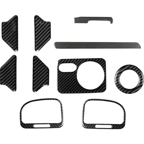 Auto Car Interior Air Outlet Carbon Fiber Sticker Trim for Volkswagen Golf 6