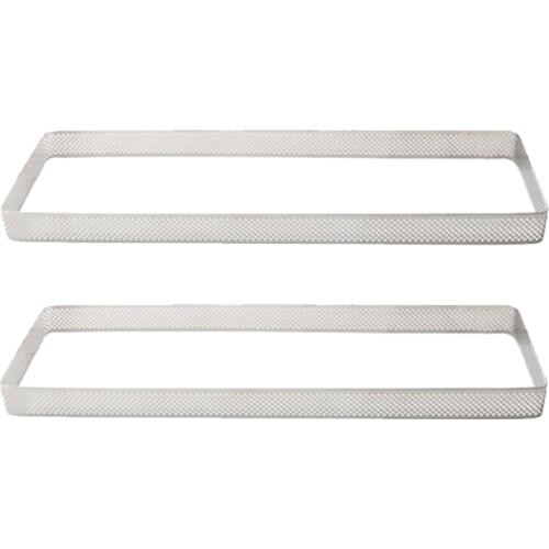 Practical Rectangle Stainless Steel Tartlet Molds French Dessert Mousse Fruit Pie Tart Ring Quiche Cake Mold