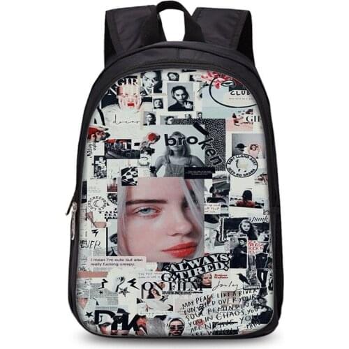 Backpack Pattern Printing Oxford Waterproof Travel bag Kawaii Kindergarten pupils' schoolbags 35*27*14
