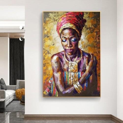 SELFLESSLY African Queen Black Woman Posters And Prints Modern Canvas Art Wall Painting For Living Room Home Decoration Unframed