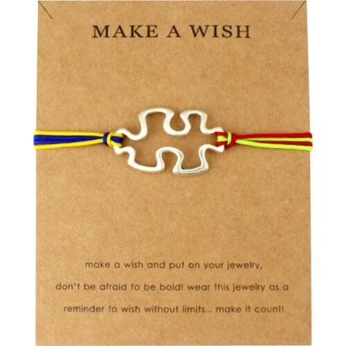 Silver My Story is not over yet Puzzle Pieces Breast Cancer Autism Diabetes Type 1 Diabetic Awareness Charm Bracelets for Women