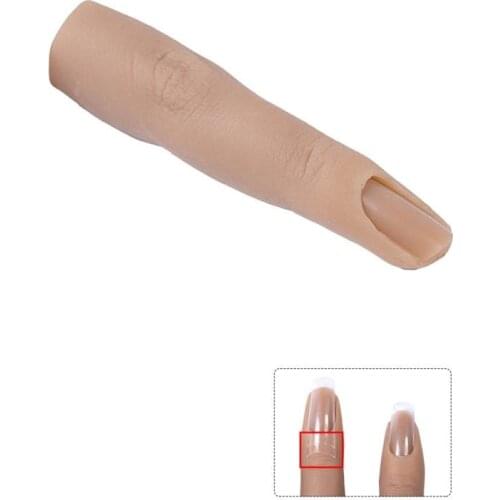 Silicone Practice Finger Model Tool Nail Training Hand Manicure Tools Nail Art Training Practicing Practice Fake Finger