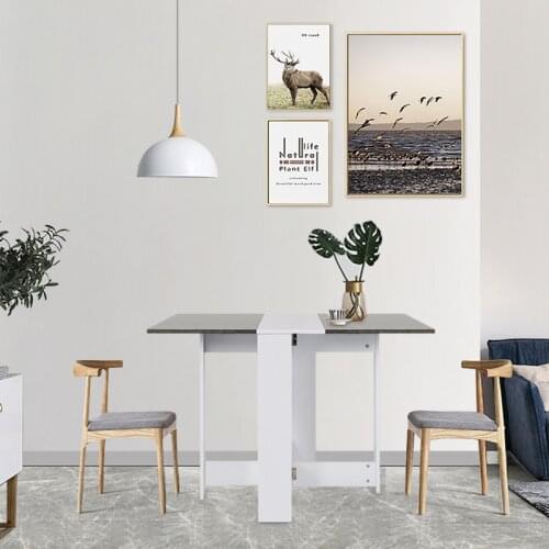 Folding Dining Table Modern Simplicity Multifunctional Movable Storage Kitchen Table Furniture Living Room Extendable Table HWC