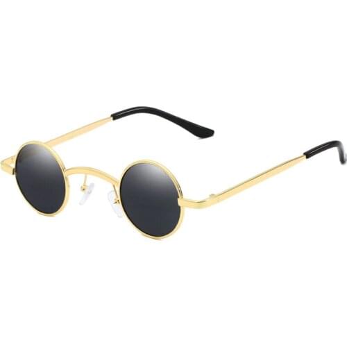 Fashion Steampunk Round Sunglasses Metal Frame Women Men Vintage Sun Glasses Eyewear Shades Oculos de sol UV400 Gafas