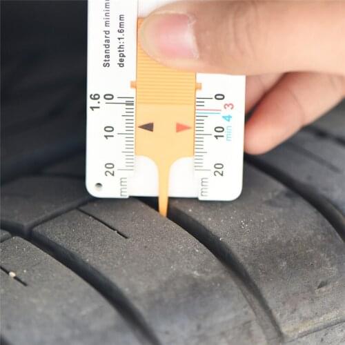 New 1pc Car Motorcycle Caravan Trailer Wheel Measure Tyre Tread Depth Gauge Caliper