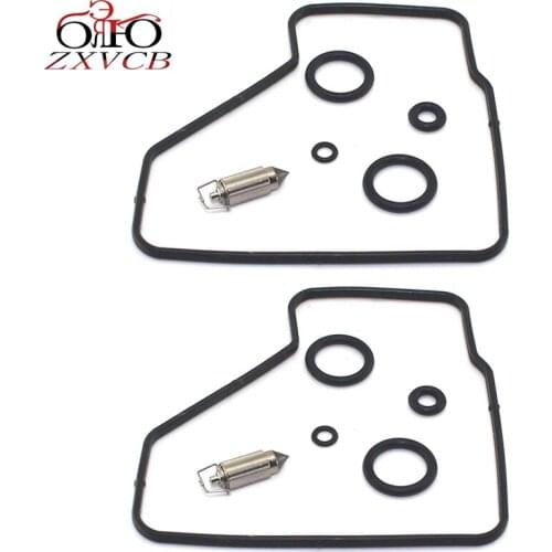 2 set for VTR 250 VTR250 INTERCEPTOR 1988 1989 1990 Motorcycle carburetor repair kit floating needle seal