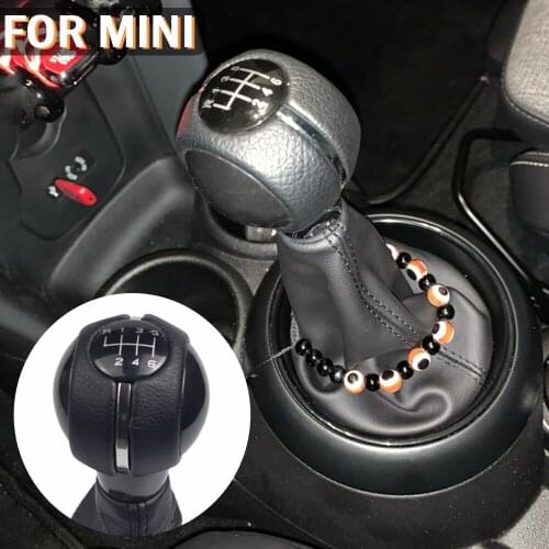 Car 6 Speed Manual Gear Shift Knob Shifter Cover Gaiter for Mini Cooper F55 F56 F54 F60 7641999