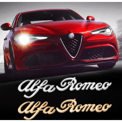 Car 3D Metal Stickers and Decals For Alfa Romeo 4C 8C 147 156 166 159 Giulietta Spider Car Rear Trunk Body Emblem Badge Stickers