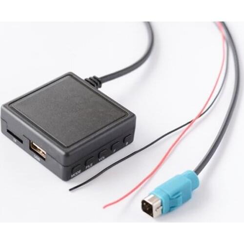 Biurlink Car Stereo AUX USB Flash Drive TF Audio Adapter Phone Call Handsfree For Alpine Alpine CDE-W203Ri IDA X303 X305 X301