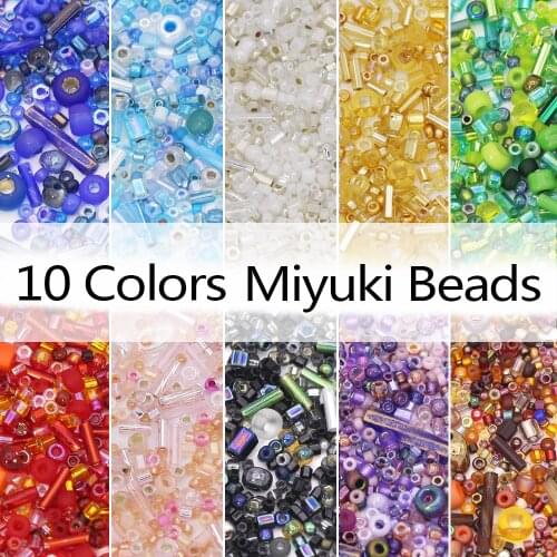 10g/lot Mutilcolor Beads Japanese Miyuki Seed Beads Sewing Glass Seedbeads Weave Bead For Earring/Bracelet Jewelry Accessories