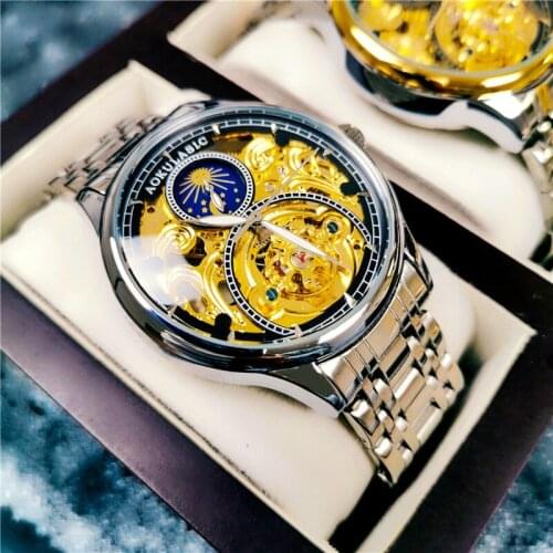 Fashion Hollow Watches Mens Luxury Designer Automatic Mechanical Wristwatches Casual Sport Waterproof Watch For Men Montre Homme