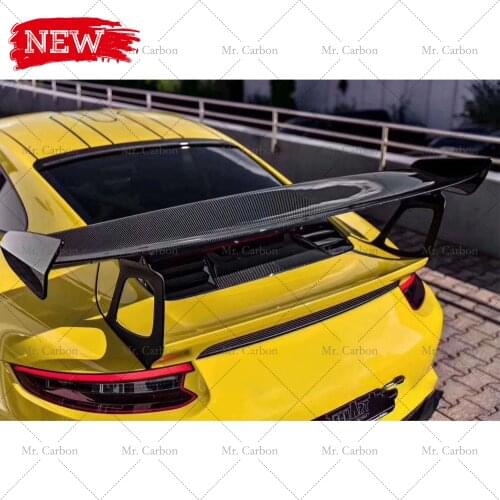 FOR PORSCHE 911.2 GT2-RS STYLE CARBON FIBER GT SPOILER TRIM BODY KIT TUNING PART FOR 991 CARBON FRP WING LIP RACING
