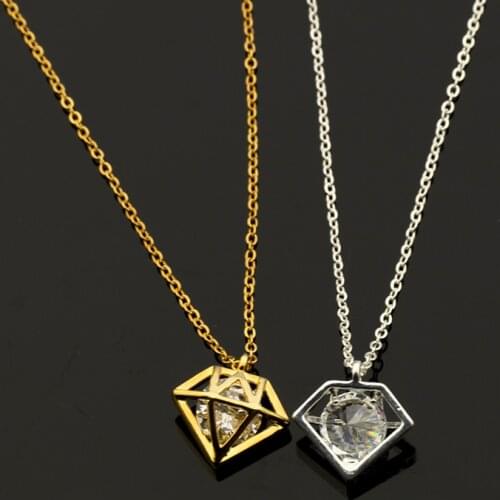 GORGEOUS TALE Best Friend Friendship Gift Stainless Steel Gold Chain For Men Cone Necklace Women Gold Colour Collares Mujer