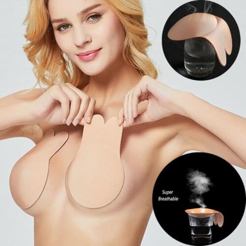 Hot Invisible Bra Silicone Push-Up Strapless Backless Self-Adhesive Gel Magic Stick Breast Petals