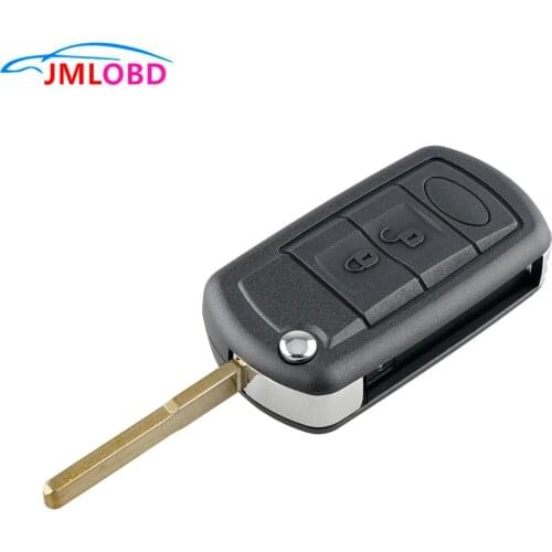 New Car key shell Replacement Shell Folding Flip Remote Key Case Fob 3 Button LAND ROVER Range Rover Sport LR3 Discovery