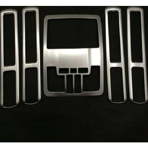 Fit For Toyota Highlander 2014 2015 Interior Car Front Reading Light Lamp Cover Trim 1PC/SET Matte ABS Chromed Inner Moulding